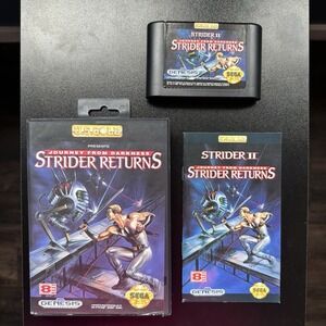 Strider Returns: Journey From Darkness (Sega Genesis, 1992) Complete CIB Vintage